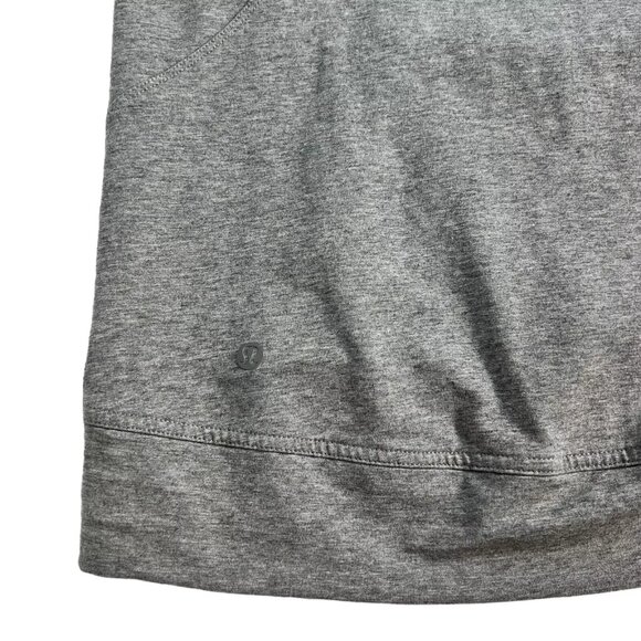 Lululemon Womens Light Gray Pocket Sleeveless Running Pullover Hoodie Size 4 - Picture 8 of 12